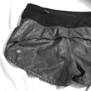 Lululemon Metallic Shorts!